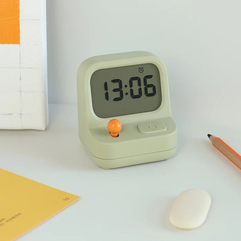 Smart Mini Desktop Alarm Clock  Creative Nostalgic Timer  Snooze Clock 13