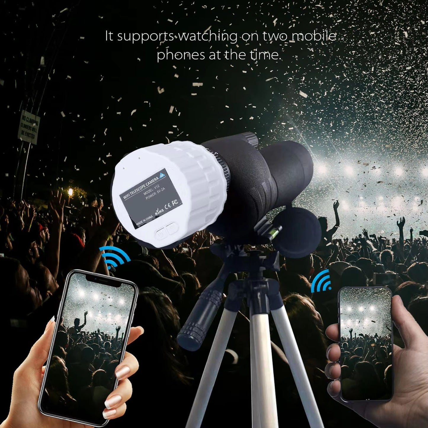 4MP WiFi Telescope Eyepiece Camera  Wireless Digital Eyepiece For 118197in Sighting Telescopes 3