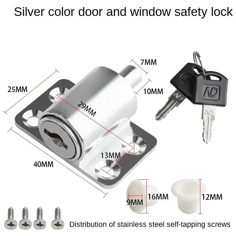 SecureLatch Sliding Window  Door Safety Lock  ChildProof Patio Lock Set 6
