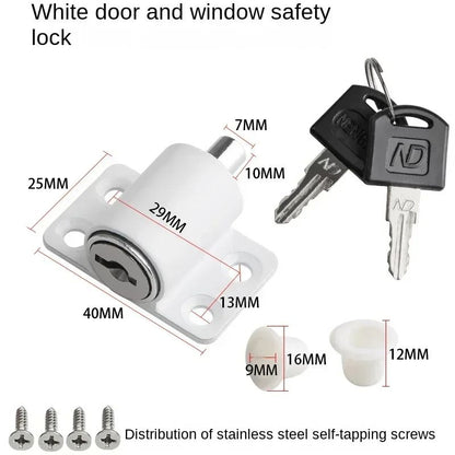 SecureLatch Sliding Window  Door Safety Lock  ChildProof Patio Lock Set 8