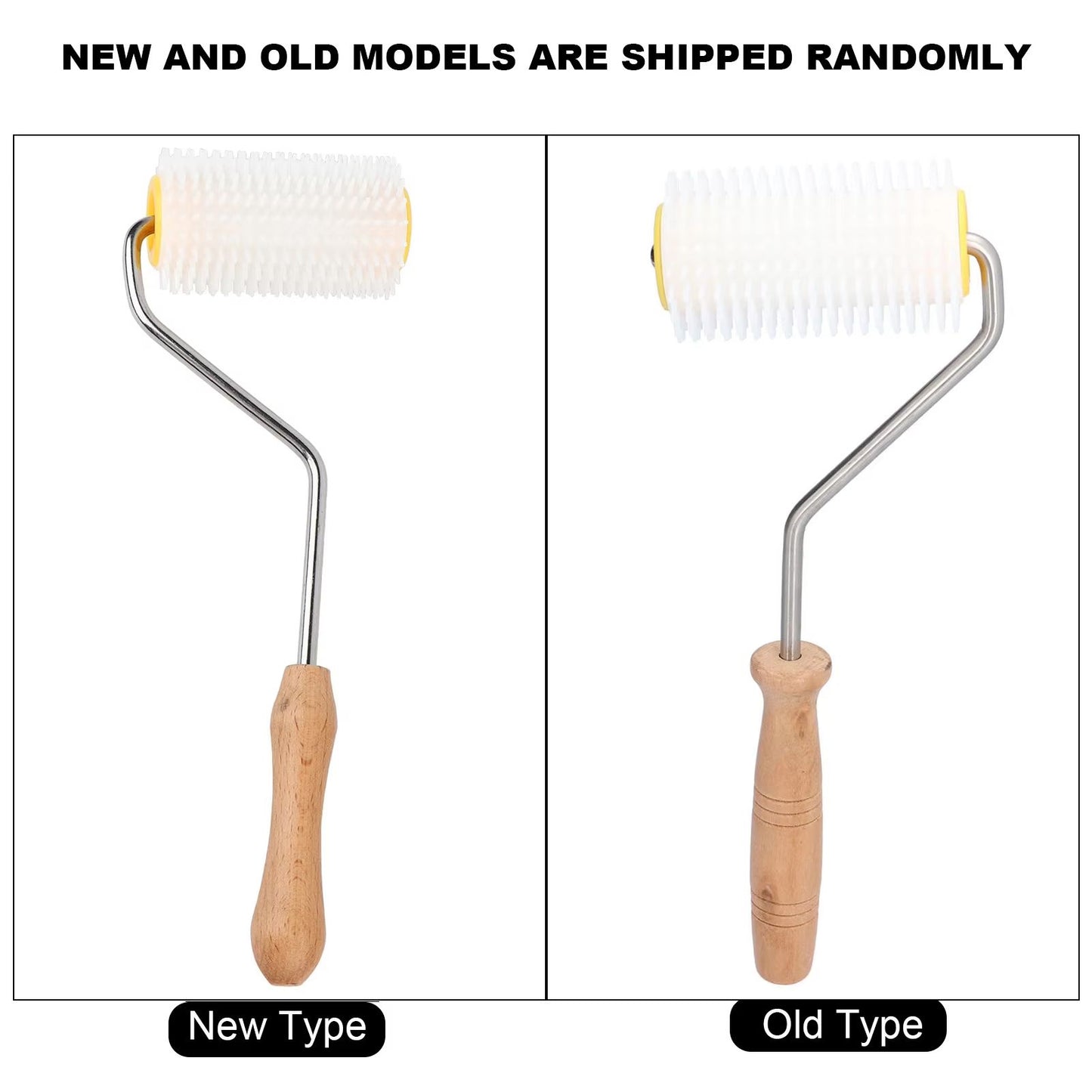 Honey Uncapping Roller With Wooden Handle  Easy Beehive Uncapping Tool For Frames  Extracting 5
