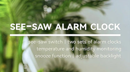 Digital LED Alarm Clock With Temperature Display  Night Light  Multifunctional Bedside Desktop Cloc 6