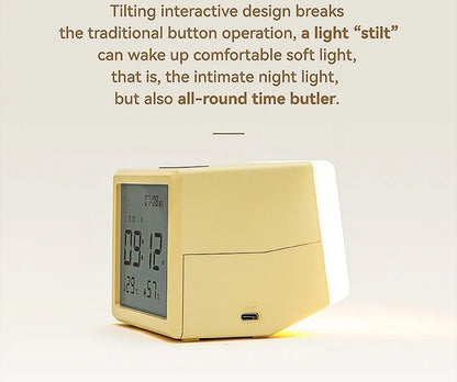 Digital LED Alarm Clock With Temperature Display  Night Light  Multifunctional Bedside Desktop Cloc 8