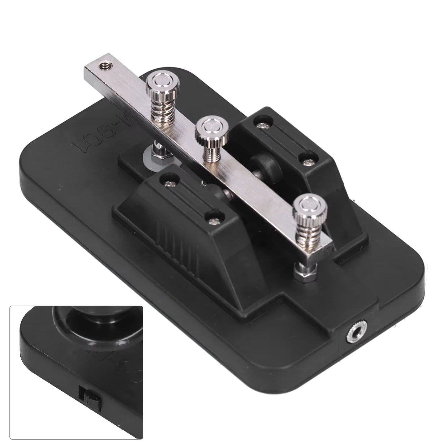 Morse Code Key Telegraph Tapper  Manual CW Practice Trainer With Buzzer For Beginners 2
