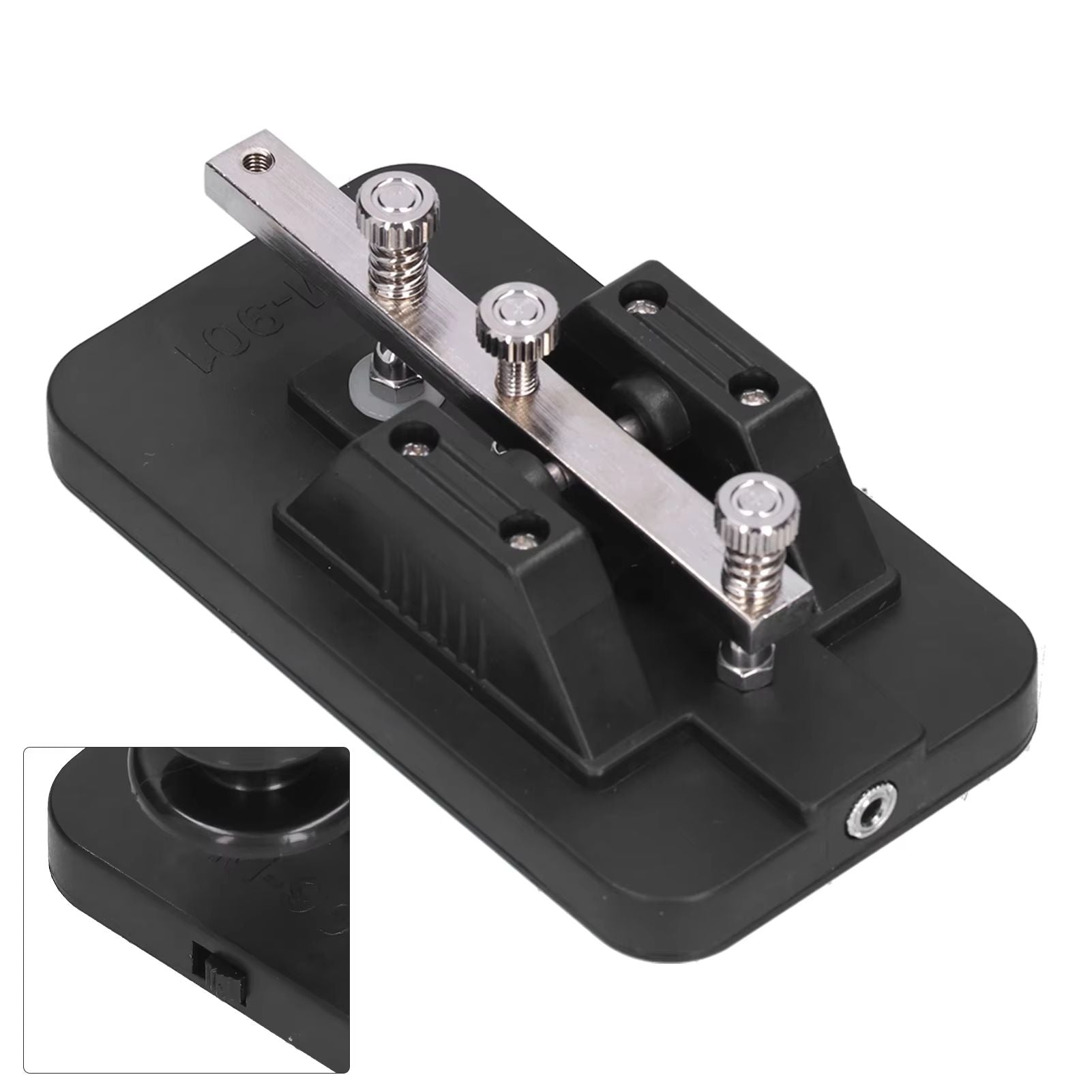 Morse Code Key Telegraph Tapper  Manual CW Practice Trainer With Buzzer For Beginners 2