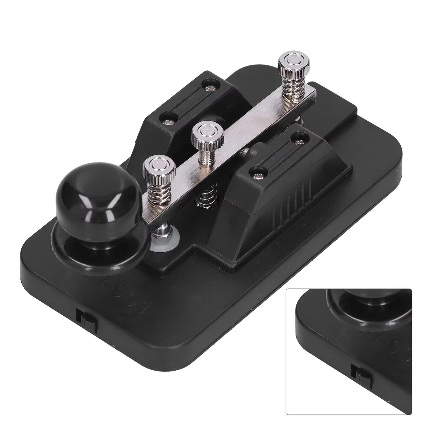 Morse Code Key Telegraph Tapper  Manual CW Practice Trainer With Buzzer For Beginners 3