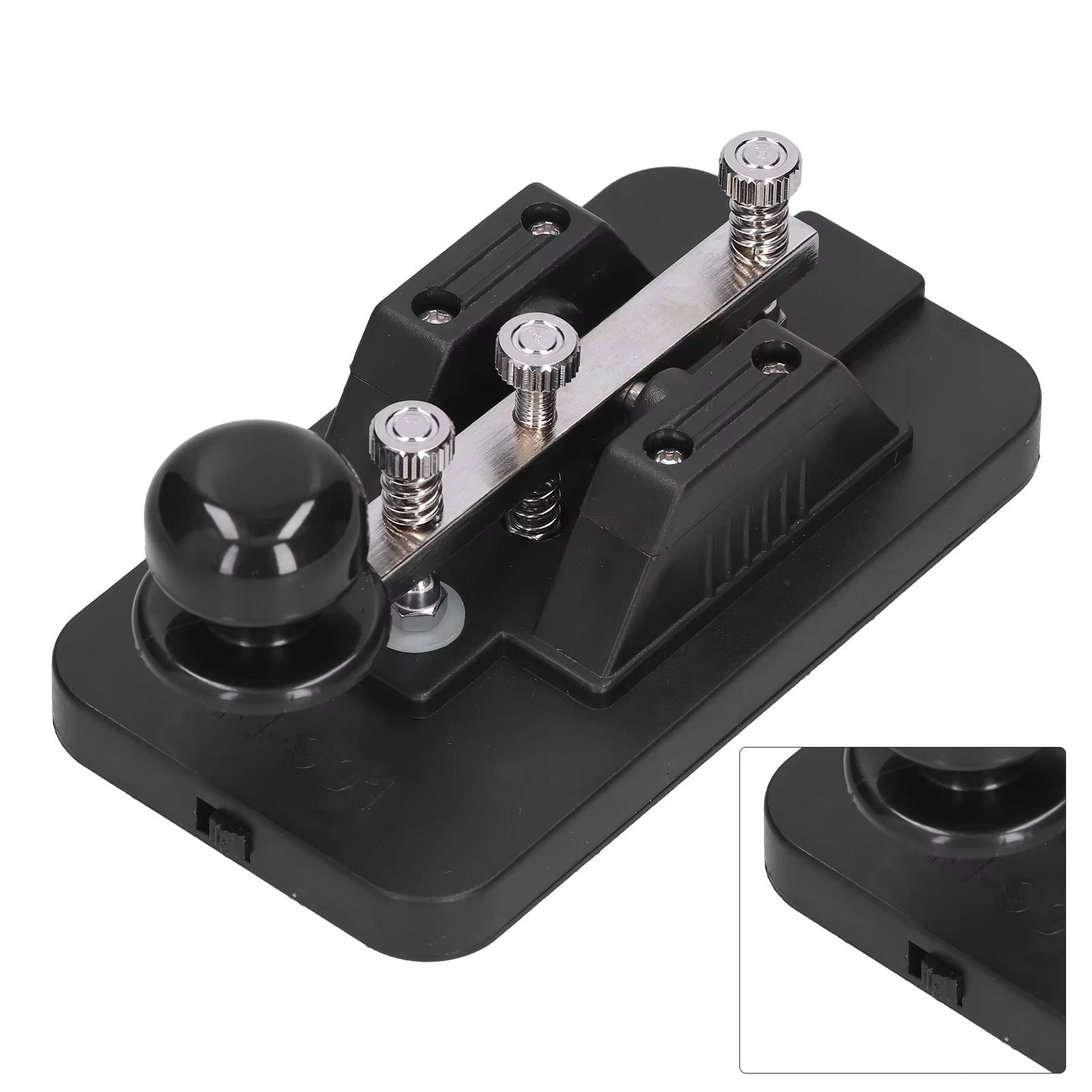 Morse Code Key Telegraph Tapper  Manual CW Practice Trainer With Buzzer For Beginners 3