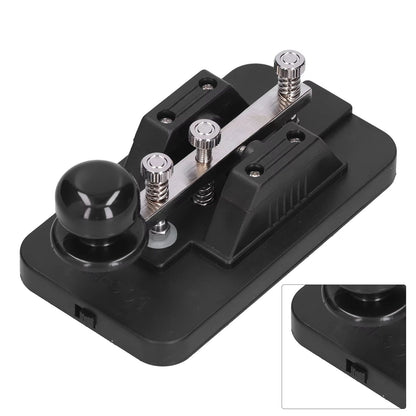 Morse Code Key Telegraph Tapper  Manual CW Practice Trainer With Buzzer For Beginners 3