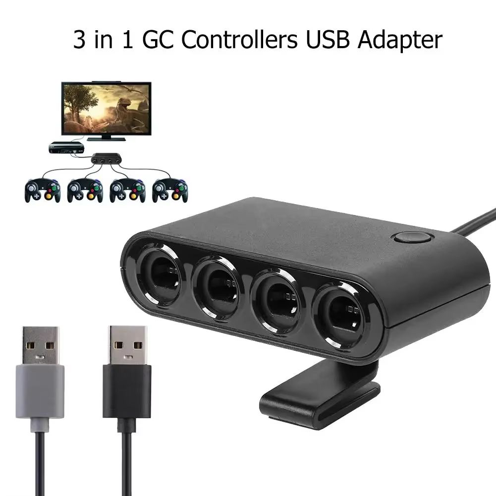 4Port GameCube Controller USB Adapter  For Nintendo Switch Wii U PC  NGC 1