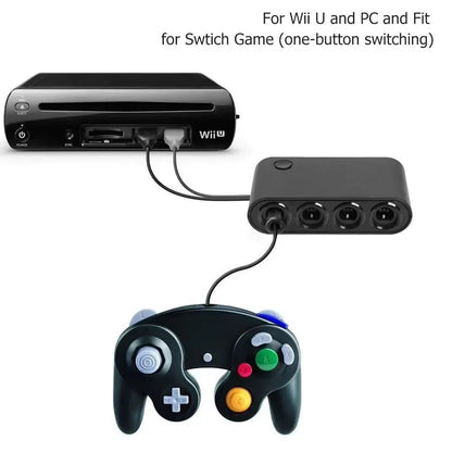 4Port GameCube Controller USB Adapter  For Nintendo Switch Wii U PC  NGC 3