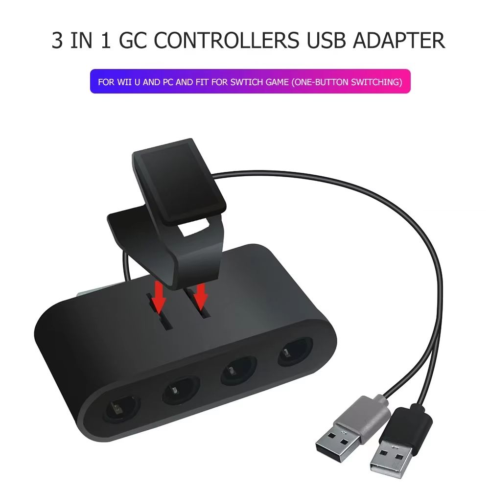 4Port GameCube Controller USB Adapter  For Nintendo Switch Wii U PC  NGC 5