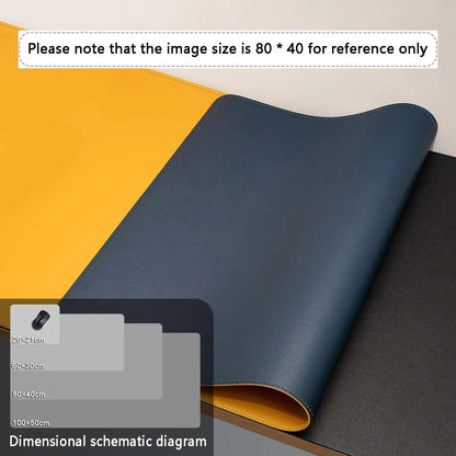 Large Desk Mouse Pad PU Leather Waterproof Desktop Protector 10