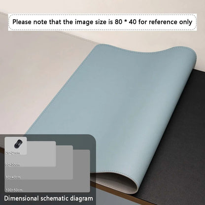 Large Desk Mouse Pad PU Leather Waterproof Desktop Protector 7