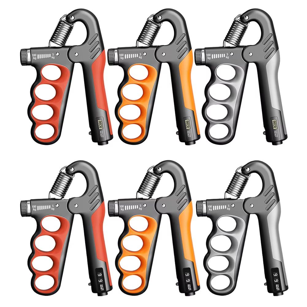 Adjustable Hand Grip Strengthener – 11–220 lb Non-Slip Grip Trainer for Fitness, Music & Injury Recovery
