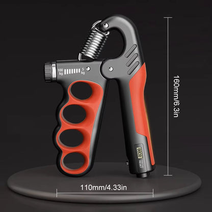 Adjustable Hand Grip Strengthener  11220 Lb NonSlip Grip Trainer For Fitness Music  Injury Recovery 5