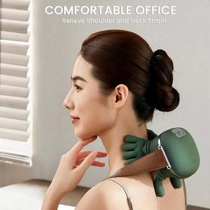 Heated Neck And Shoulder Massager Deep Tissue Shiatsu Back And Cervical Massager 1
