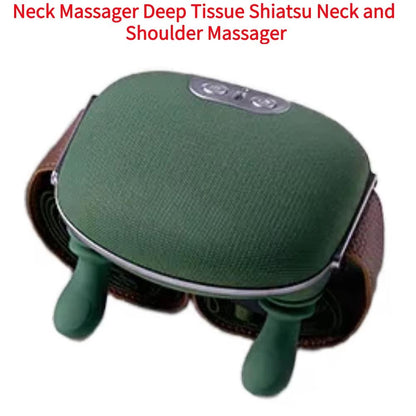 Heated Neck And Shoulder Massager Deep Tissue Shiatsu Back And Cervical Massager 7
