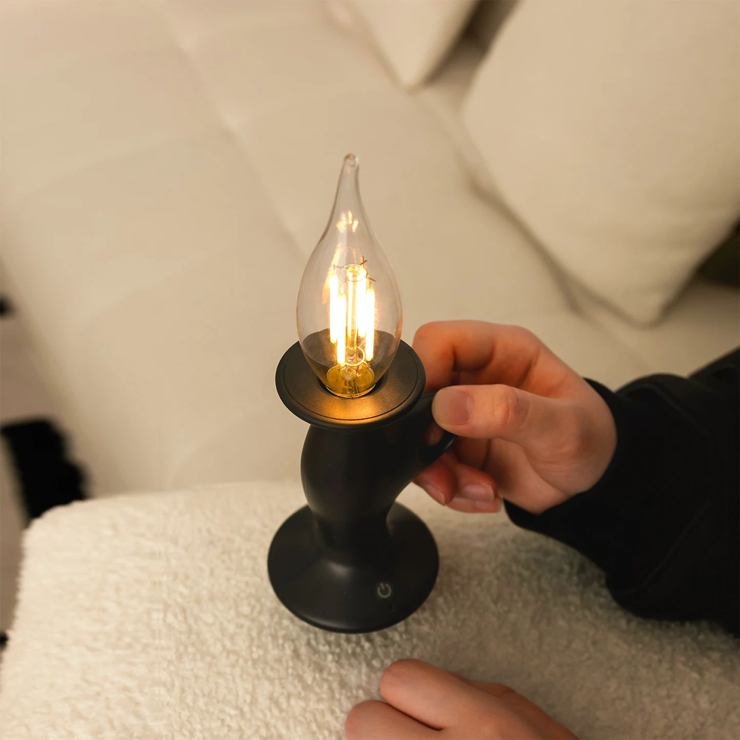 Retro LED Candle Night Light  Dimmable Rechargeable Decorative Lamp 3