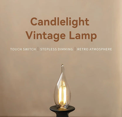 Retro LED Candle Night Light  Dimmable Rechargeable Decorative Lamp 6