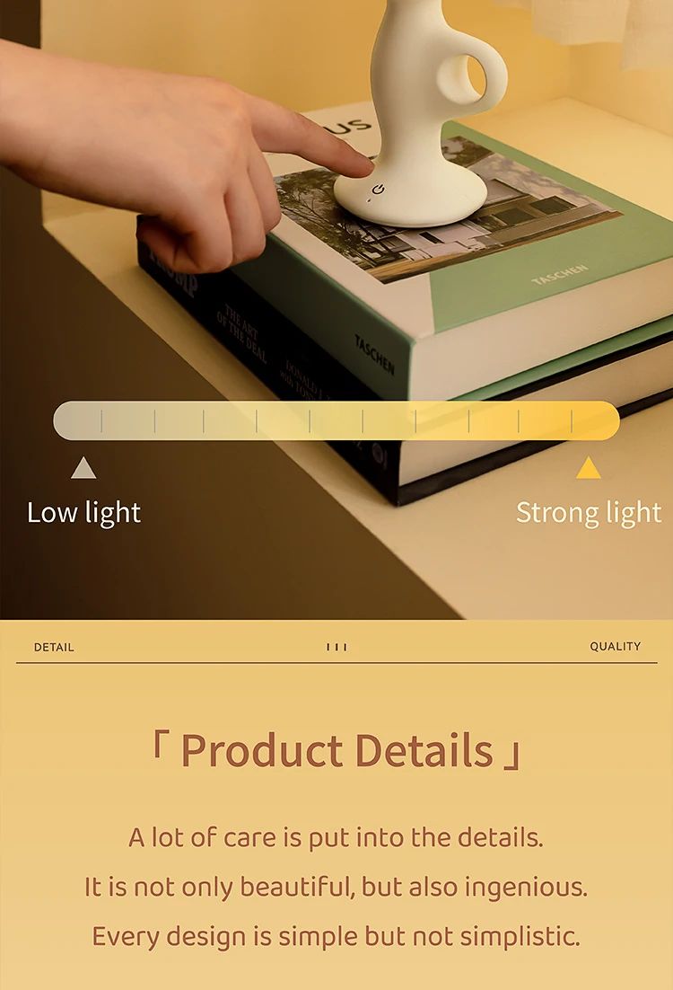 Retro LED Candle Night Light  Dimmable Rechargeable Decorative Lamp 16