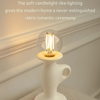 Retro LED Candle Night Light  Dimmable Rechargeable Decorative Lamp 12