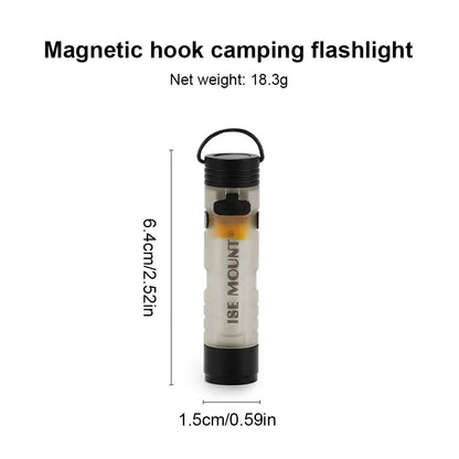 LED Magnetic Pocket Work Light  Small Handheld Flashlight With Hook  TypeC Charging 11