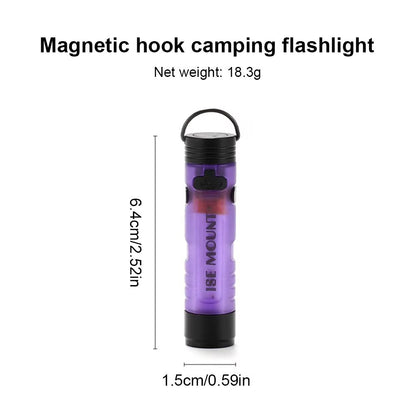 LED Magnetic Pocket Work Light  Small Handheld Flashlight With Hook  TypeC Charging 12