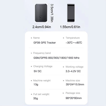 Mini Magnetic GPS Tracker  RealTime AntiTheft Location Tracker For Car Pet  Valuables SIMBased 5