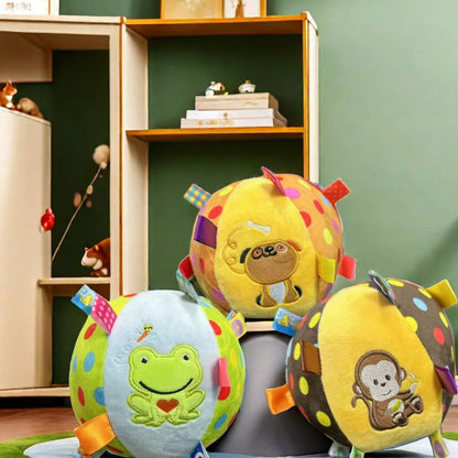 Plush Vocal Toy Ball For Dogs  Fun Interactive Chew  Cleaning Toy With Bell 5