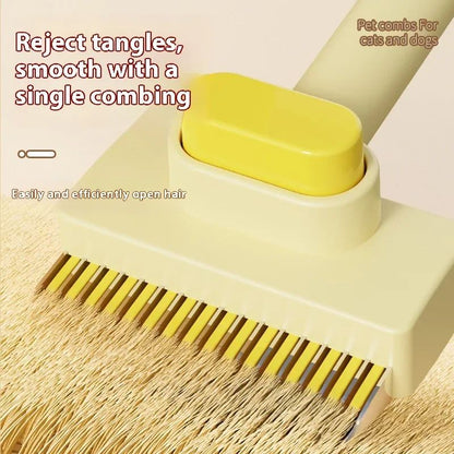 3in1 Pet Deshedding Brush  Hair Remover Knot Cutter  Grooming Comb 3