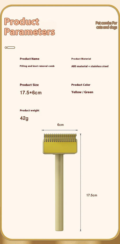 3in1 Pet Deshedding Brush  Hair Remover Knot Cutter  Grooming Comb 17