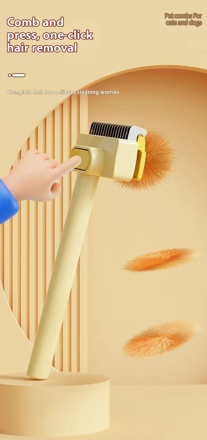 3in1 Pet Deshedding Brush  Hair Remover Knot Cutter  Grooming Comb 10