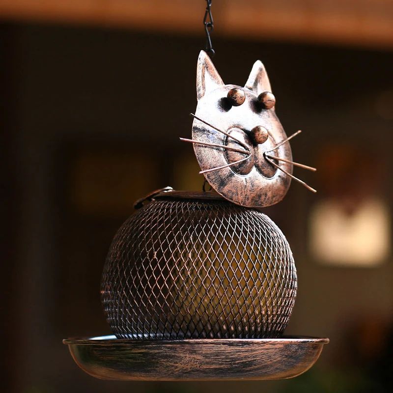 LargeCapacity Metal Bird Feeder  SquirrelProof Outdoor Hanging Feeder 4