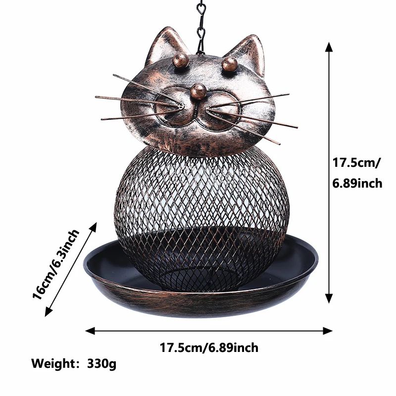 LargeCapacity Metal Bird Feeder  SquirrelProof Outdoor Hanging Feeder 5