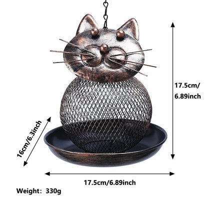 LargeCapacity Metal Bird Feeder  SquirrelProof Outdoor Hanging Feeder 5