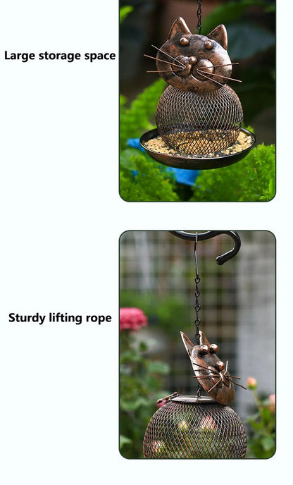 LargeCapacity Metal Bird Feeder  SquirrelProof Outdoor Hanging Feeder 11