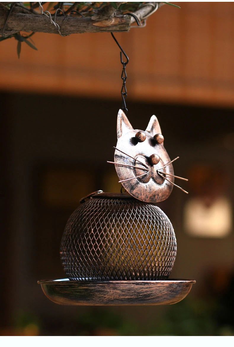 LargeCapacity Metal Bird Feeder  SquirrelProof Outdoor Hanging Feeder 12