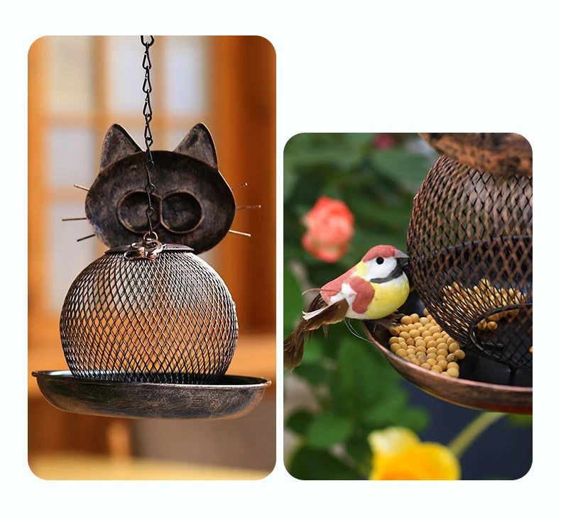 LargeCapacity Metal Bird Feeder  SquirrelProof Outdoor Hanging Feeder 13