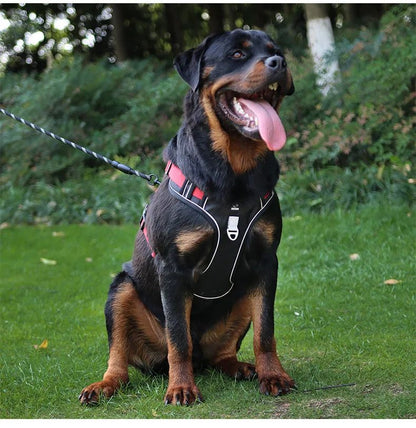 Reflective Tactical Dog Harness  Waterproof 1680D Oxford Vest For Medium  Large Dogs 16