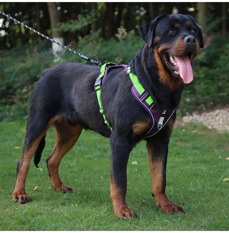Reflective Tactical Dog Harness  Waterproof 1680D Oxford Vest For Medium  Large Dogs 14