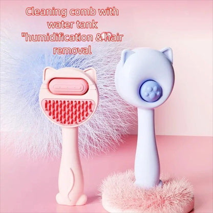Pet Steam Massage Brush – Soft Round-Head Grooming Comb for Dogs & Cats