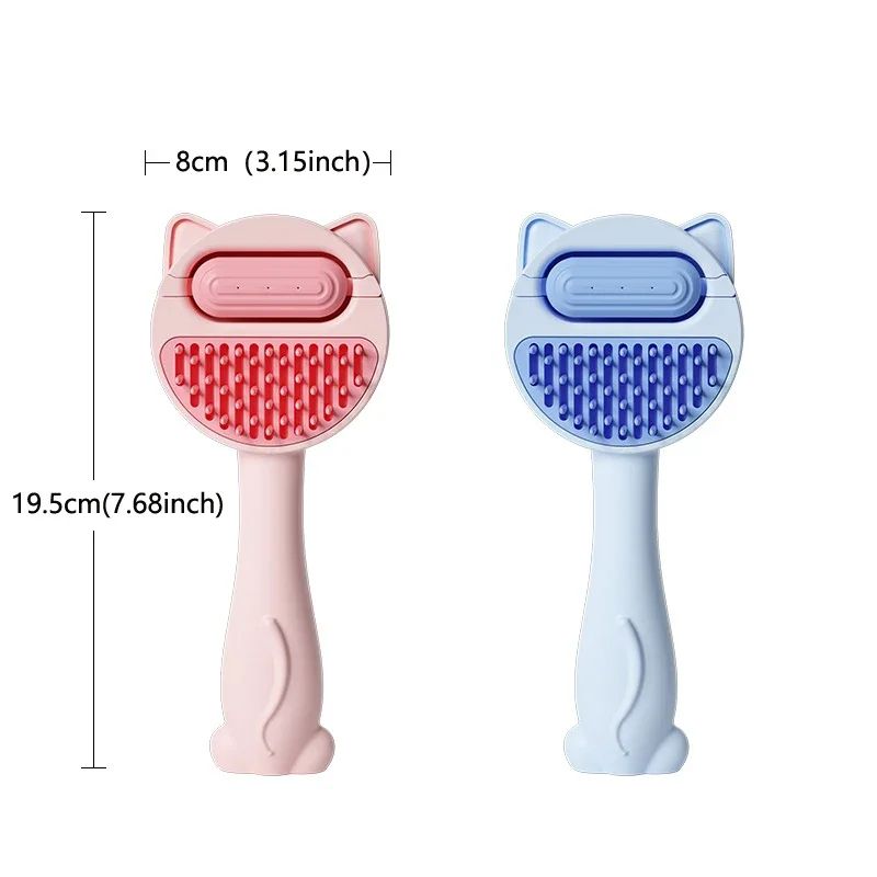 Pet Steam Massage Brush  Soft RoundHead Grooming Comb For Dogs  Cats 3
