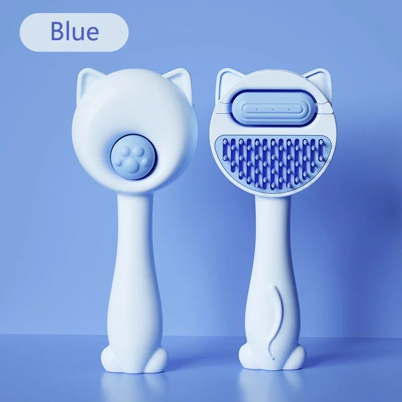 Pet Steam Massage Brush  Soft RoundHead Grooming Comb For Dogs  Cats 4