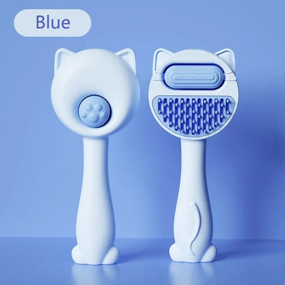 Pet Steam Massage Brush  Soft RoundHead Grooming Comb For Dogs  Cats 4