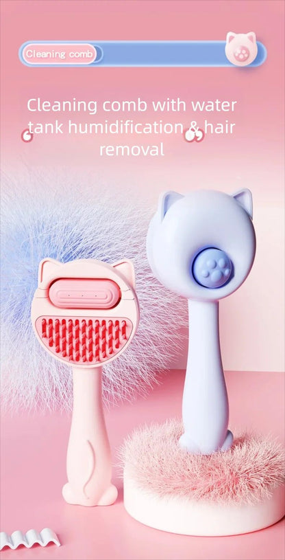 Pet Steam Massage Brush  Soft RoundHead Grooming Comb For Dogs  Cats 6