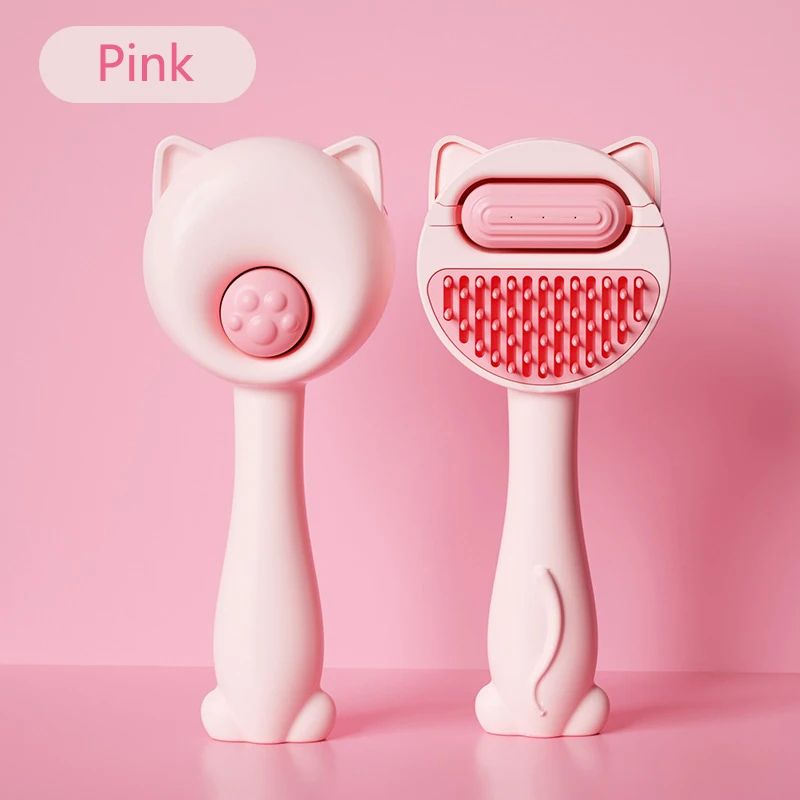 Pet Steam Massage Brush  Soft RoundHead Grooming Comb For Dogs  Cats 18