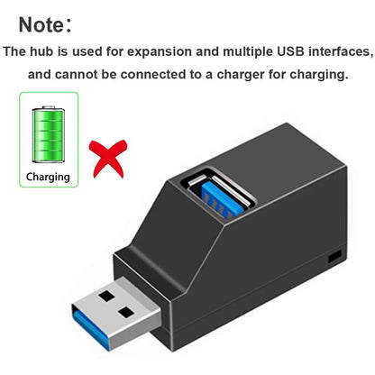 USB Hub Adapter Mini Splitter With Three Ports For PC And Laptop 4
