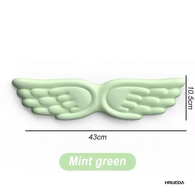 Keyboard Mouse Wrist Rest Angel Wing Memory Foam Support Set 24