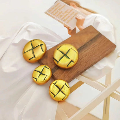 Retro Round Metal Gold Buttons  Premium Sewing Accessories For Cheongsam Suits  Blouses 1
