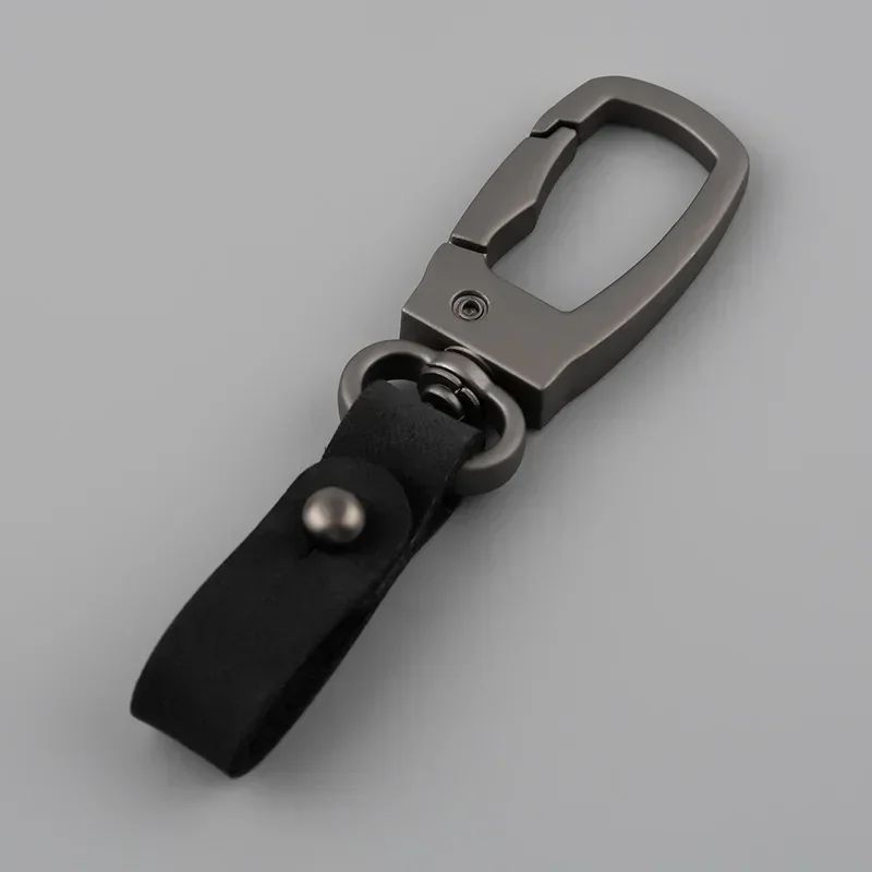 Matte Leather  Metal Keychain  Minimalist AntiDetachable Key Ring For Men  Women 9